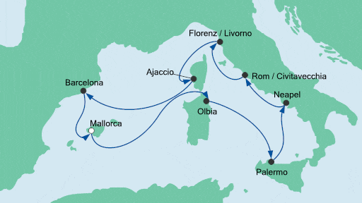 AIDAstella Route 3