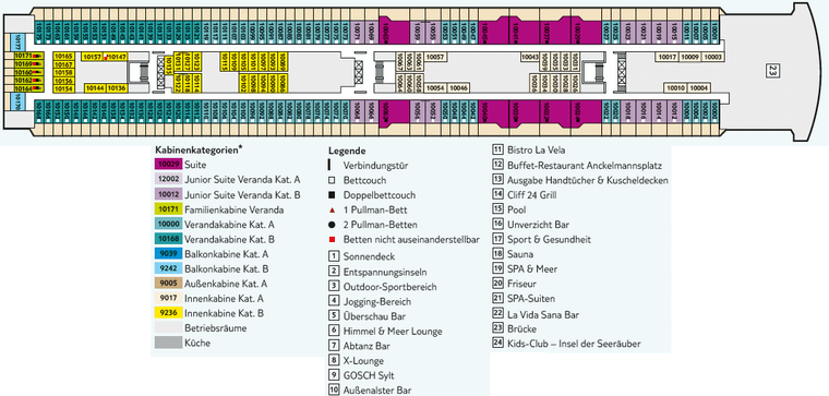 TUI Mein Schiff 1 - Deck 10 Perle